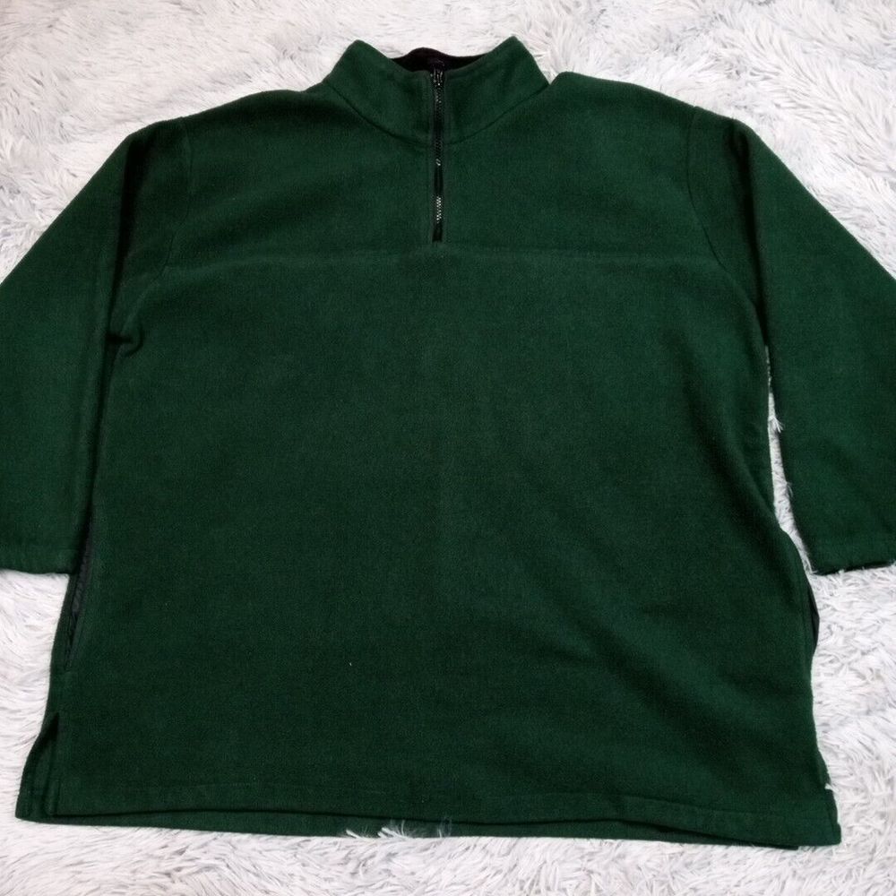 Prospirit Sweatshirt Womens 2X Green Fleece Shacket Pockets Soft Cozy Comfort
